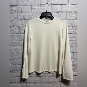 New Worthington Ivory Long Sleeve Top XS
